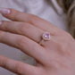 925 Sterling Silver Pink Heart Shaped Ring