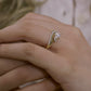 14K Solid Gold Dainty Fantasy Entourage Ring