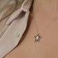 925 Sterling Silver White Minimalist Star Necklace