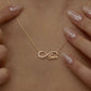 925 Sterling Silver Infinity Love Necklace