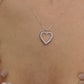 925 Sterling Silver Fantasy Heart Necklace