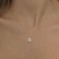 925 Sterling Silver Teardrop Pendant Necklace