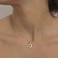 14K Solid Gold Double Row Oval Emerald Necklace