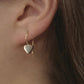 925 Sterling Silver Heart Halo Hook Earrings