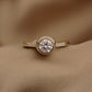 14K Solid Gold Solitaire Ring