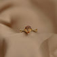 14K Solid Gold Drop Pear Cut Zultanite Ring