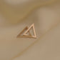 925 Sterling Silver Thin Triangle Geometric Earrings