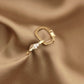 14K Solid Gold Teardrop Hoop Earrings