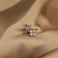 14K Solid Gold Clover Stud Earrings