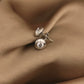 14K Solid Gold Round Solitaire Stud Earrings