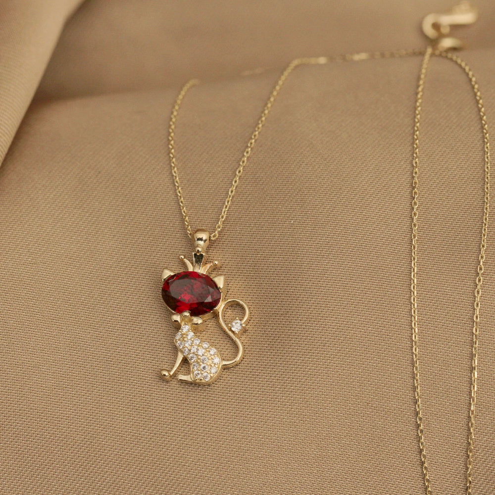 925 Sterling Silver Minimalist Cat Necklace