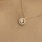 14K Solid Gold Olympic Necklace