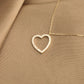 925 Sterling Silver Heart Pendant Love Necklace