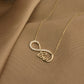 14K Solid Gold Infinity Love Necklace