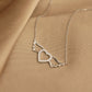 14K Solid Gold Angel Winged Heart Necklace