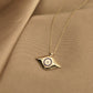 925 Sterling Silver Navy Blue Evil Eye Necklace