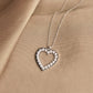 14K Solid Gold Fantasy Heart Necklace