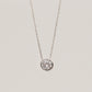 925 Sterling Silver Solitaire Minimalist Necklace