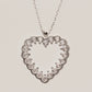 14K Solid Gold Fantasy Heart Necklace