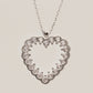 925 Sterling Silver Fantasy Heart Necklace