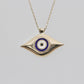 925 Sterling Silver Navy Blue Evil Eye Necklace