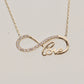 14K Solid Gold Infinity Love Necklace