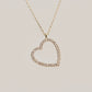 925 Sterling Silver Heart Pendant Love Necklace