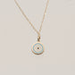 925 Sterling Silver Double-Sided Evil Eye Necklace