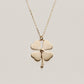 925 Sterling Silver Plain Clover Necklace