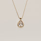 925 Sterling Silver Rolled Teardrop Necklace