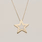 925 Sterling Silver White Minimalist Star Necklace