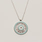 925 Sterling Silver Trapeze Evil Eye Necklace