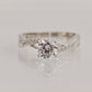 925 Sterling Silver Solitaire Fantasy Entourage Ring