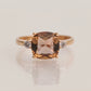 14K Solid Gold Square Princess Cut Zultanite Ring