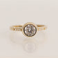 14K Solid Gold Solitaire Ring