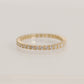 14K Solid Gold Full Eternity Wedding Band Ring