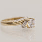 14K Solid Gold Dainty Fantasy Entourage Ring