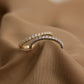 14K Solid Gold Full Eternity Wedding Band Ring