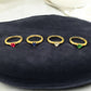 14K Solid Gold Minimalist Pink Heart Shaped Ring