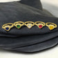 14K Solid Gold Pink Heart Shaped Ring