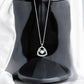 14K Solid Gold Eternal Triangel Heart Diamond Necklace