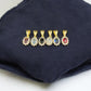 14K Solid Gold Minimalist Drop Cut Sapphire Necklace