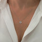 14K Solid Gold Heart's Glow Diamond Necklace