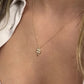 14K Solid Gold Small Clover Necklace