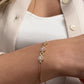 14K Solid Gold Olympic Tria Bracelet