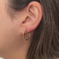 14K Solid Gold Big Twisted Earrings