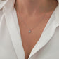 14K Solid Gold Luminous Star Diamond Necklace