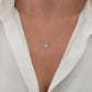 14K Solid Gold Celestial Orbit Diamond Necklace