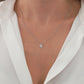 14K Solid Gold Orb Harmony Diamond Necklace